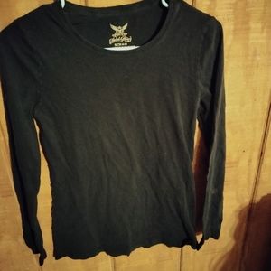 Faded Glory plain black long sleeve t-shirt